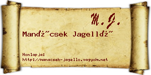 Manácsek Jagelló névjegykártya